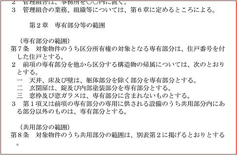 国交省　マンション標準管理規約　抜粋