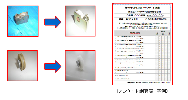 アンケート調査表　事例